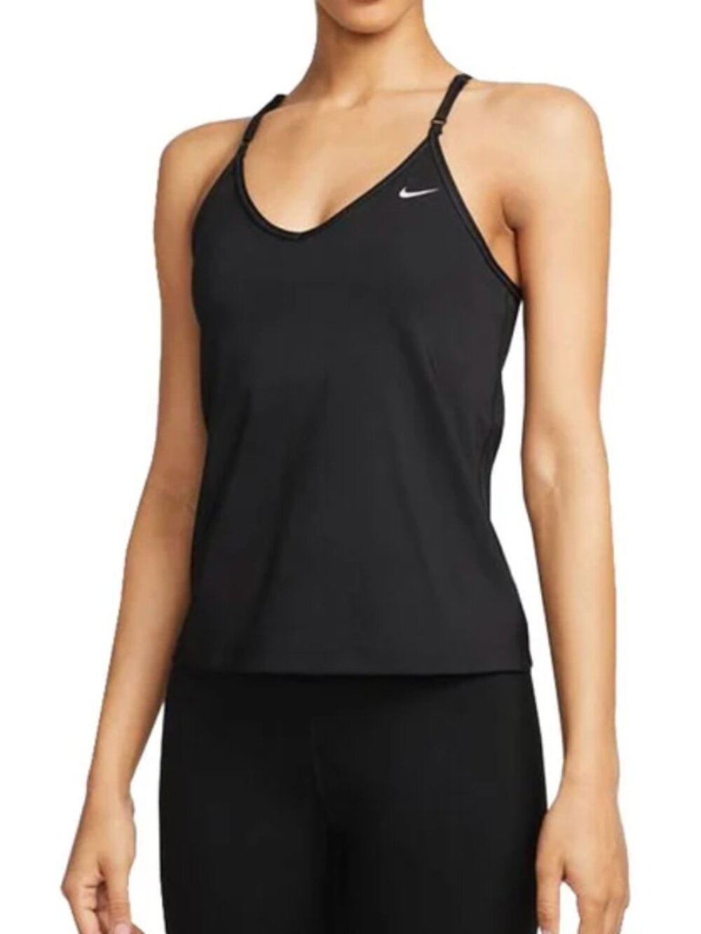 Nike Indy Dri-FIT Bra Tank Top DX0030-010 Black Women’s XXL 2XL NWT